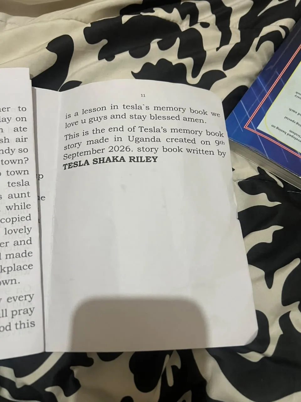 Page 7 of Tesla's Kabale memory book