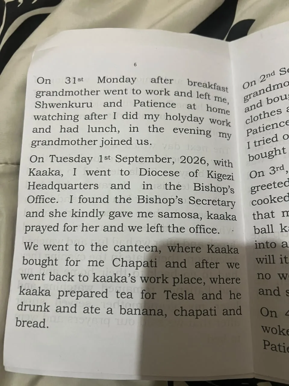 Page 9 of Tesla's Kabale memory book