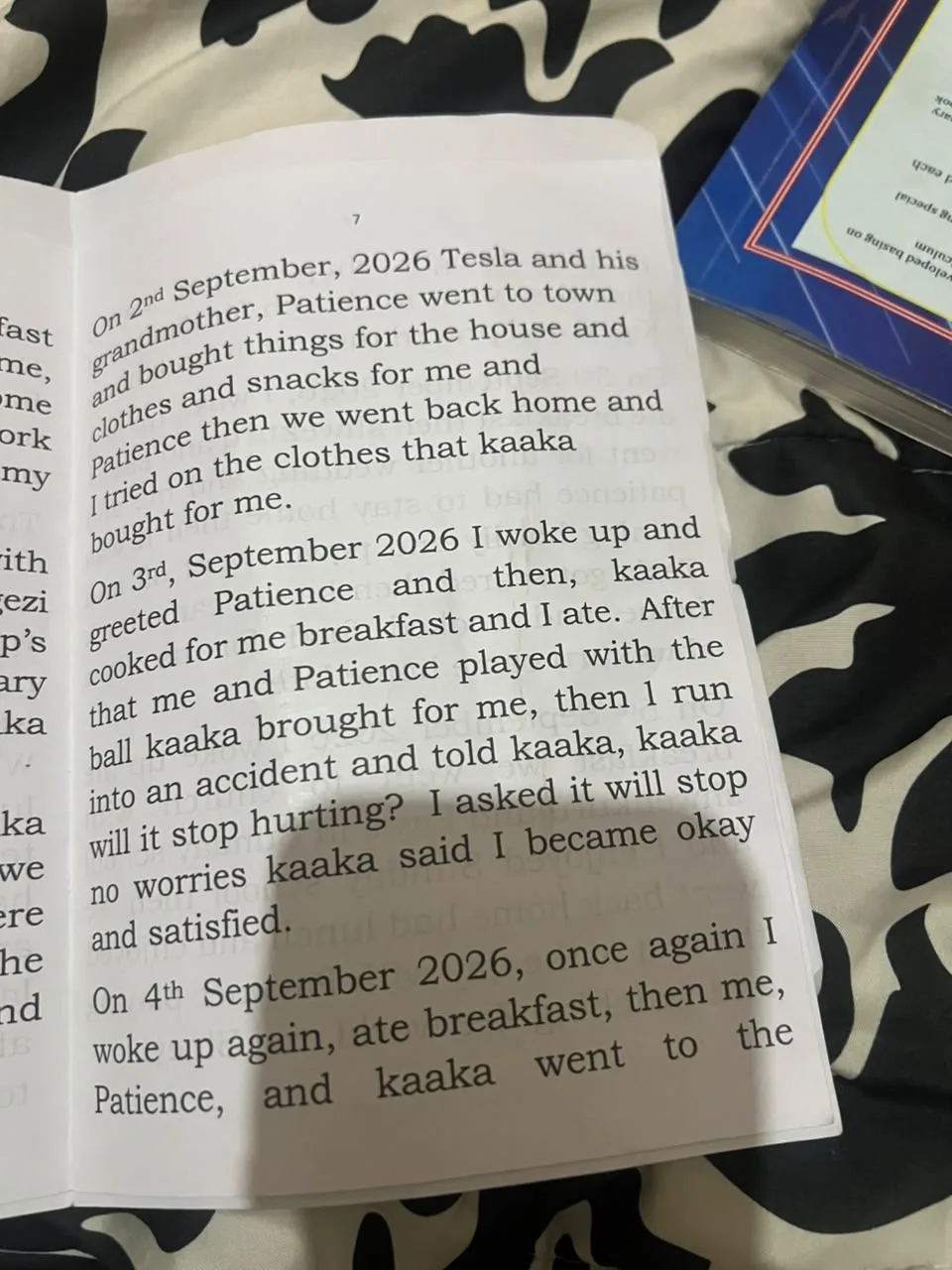 Page 11 of Tesla's Kabale memory book